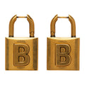 Balenciaga Gold Small Lock Earrings - 18K Gold