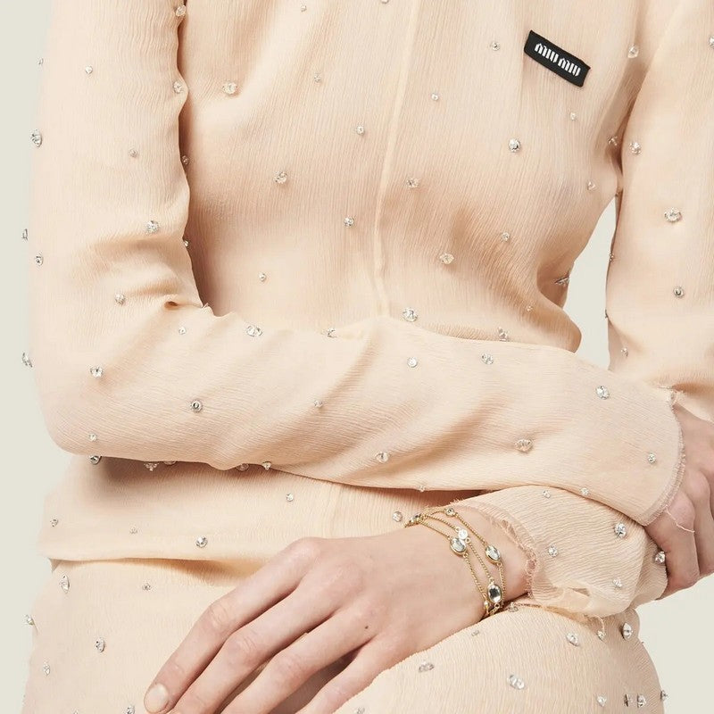 Miu Metal Crystal Bracelet