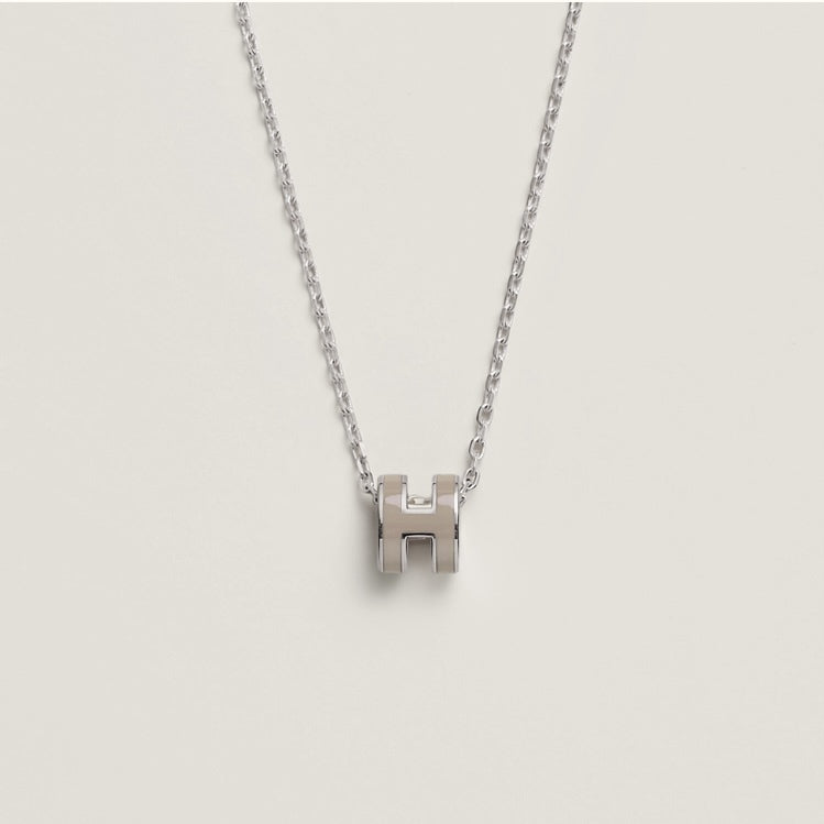Hermes Mini Pop Grey Necklace