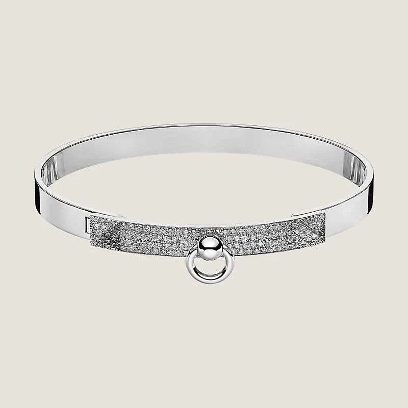 Hermes Collier De Chien Diamond Bracelet - 18K Gold