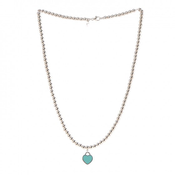 Return to Tiffany Heart Tag Bead Necklace