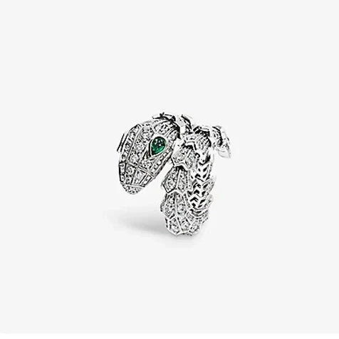 Bvlgari Serpenti Tubolari Ring - 18K White Gold