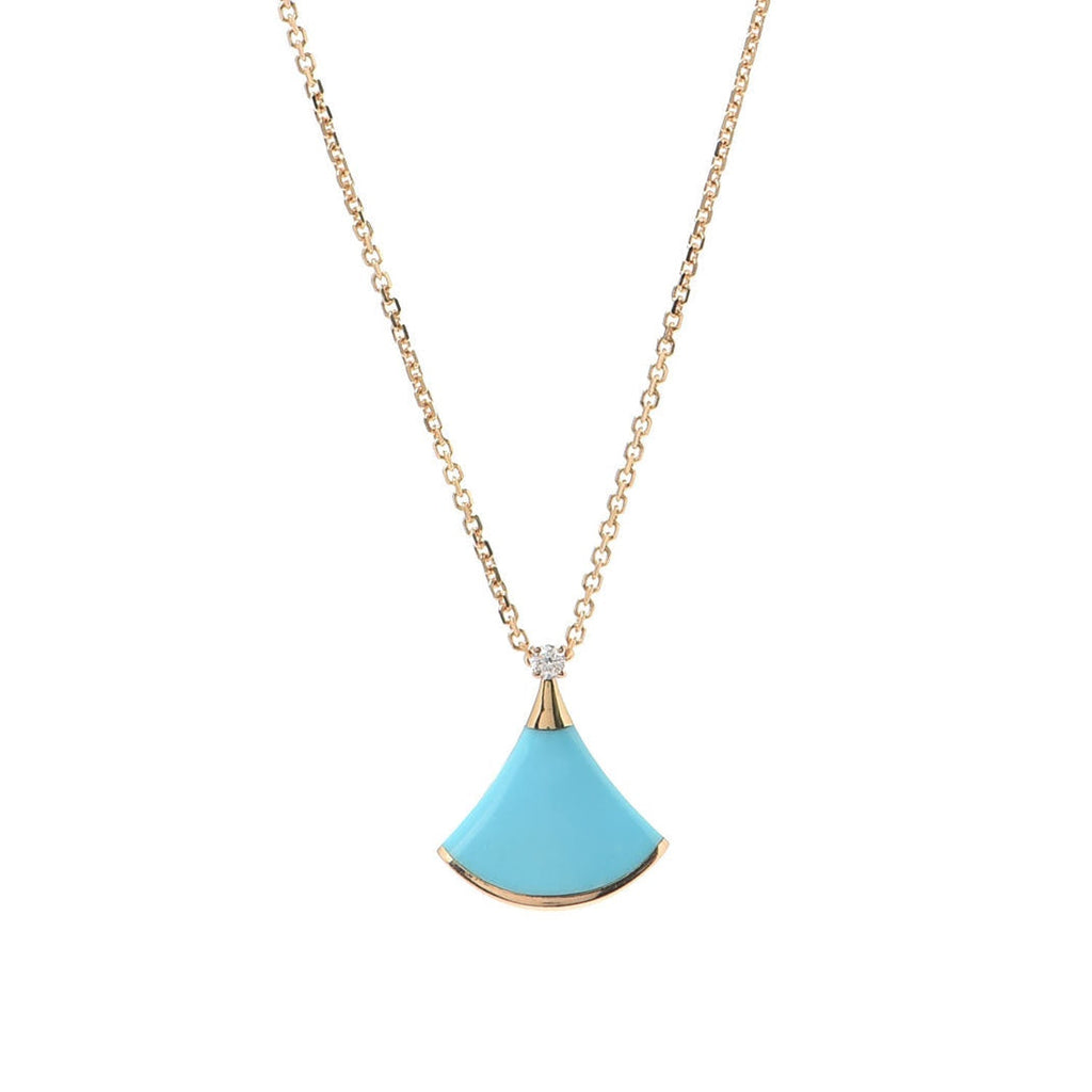 Bvlgari Dream Turquoise Pendant Necklace - 18K Gold