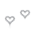 Tiffany Heart Moissanite Earrings - 18K Gold
