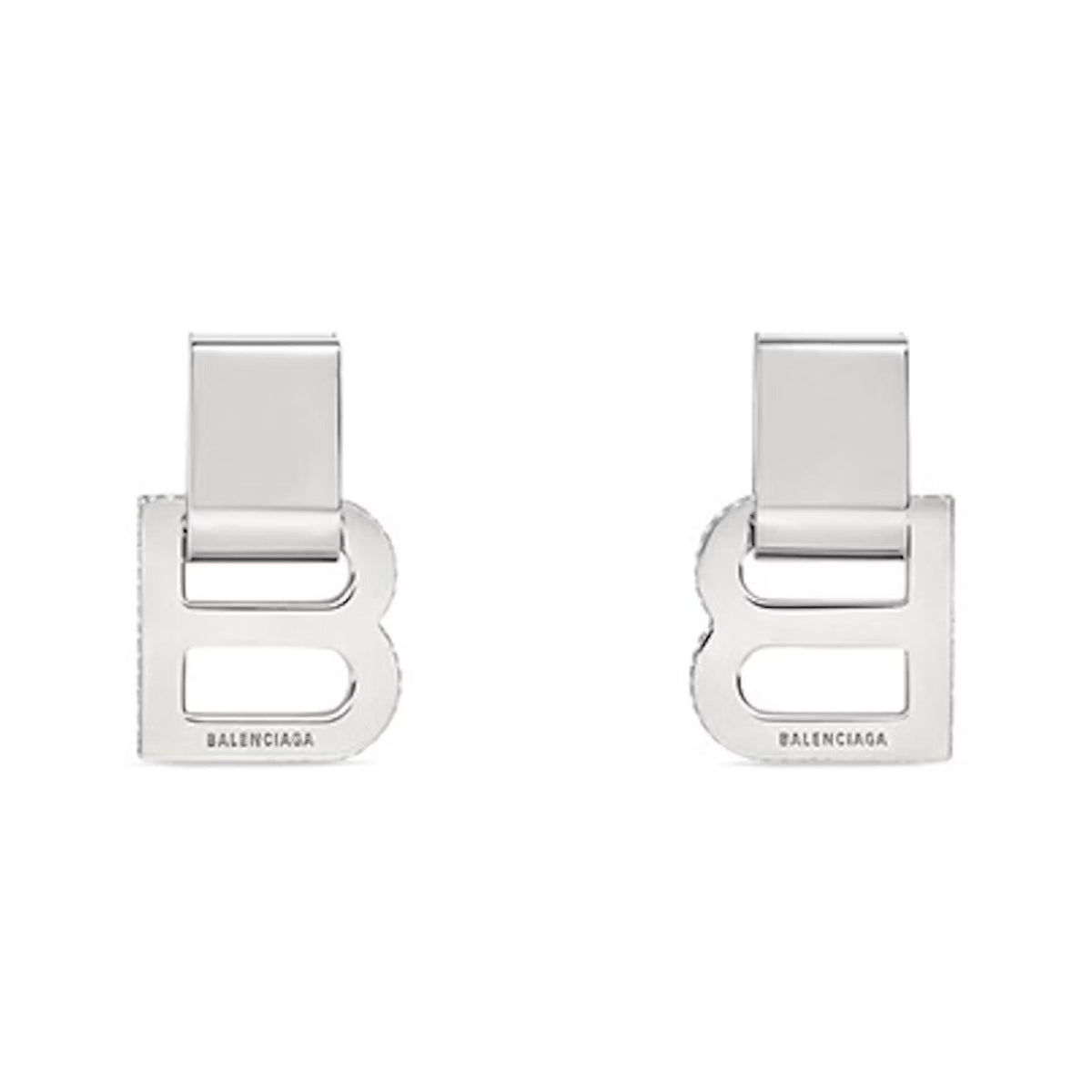 Balenciaga Hourglass Diamond Earrings - 18K White Gold