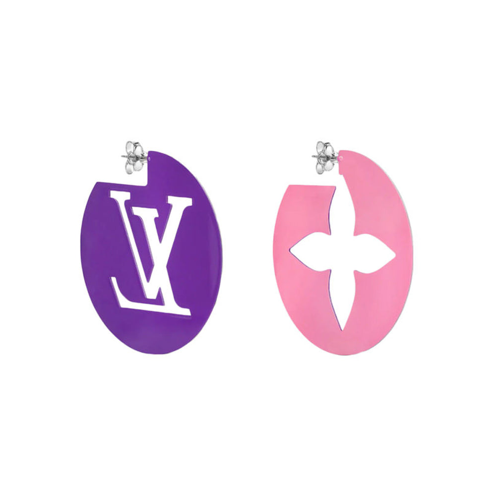 Louis Vuitton Perfect Match Pink/Purple Earrings - 18K Gold