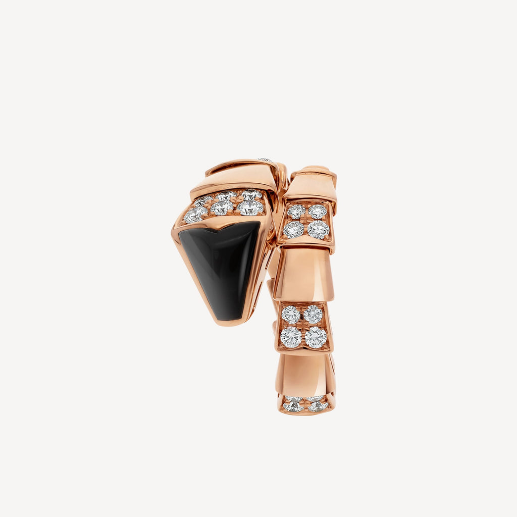 Bvlgari Serpenti Viper Black Ring - 18K White Gold