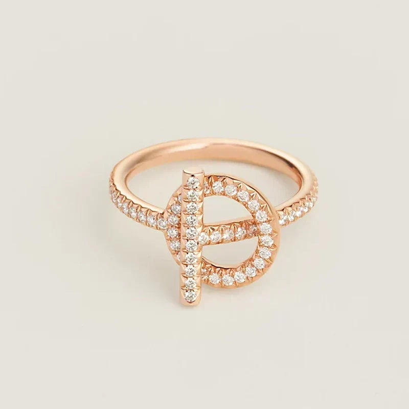 Hermes Echappee Diamond Ring - 18K Rose Gold
