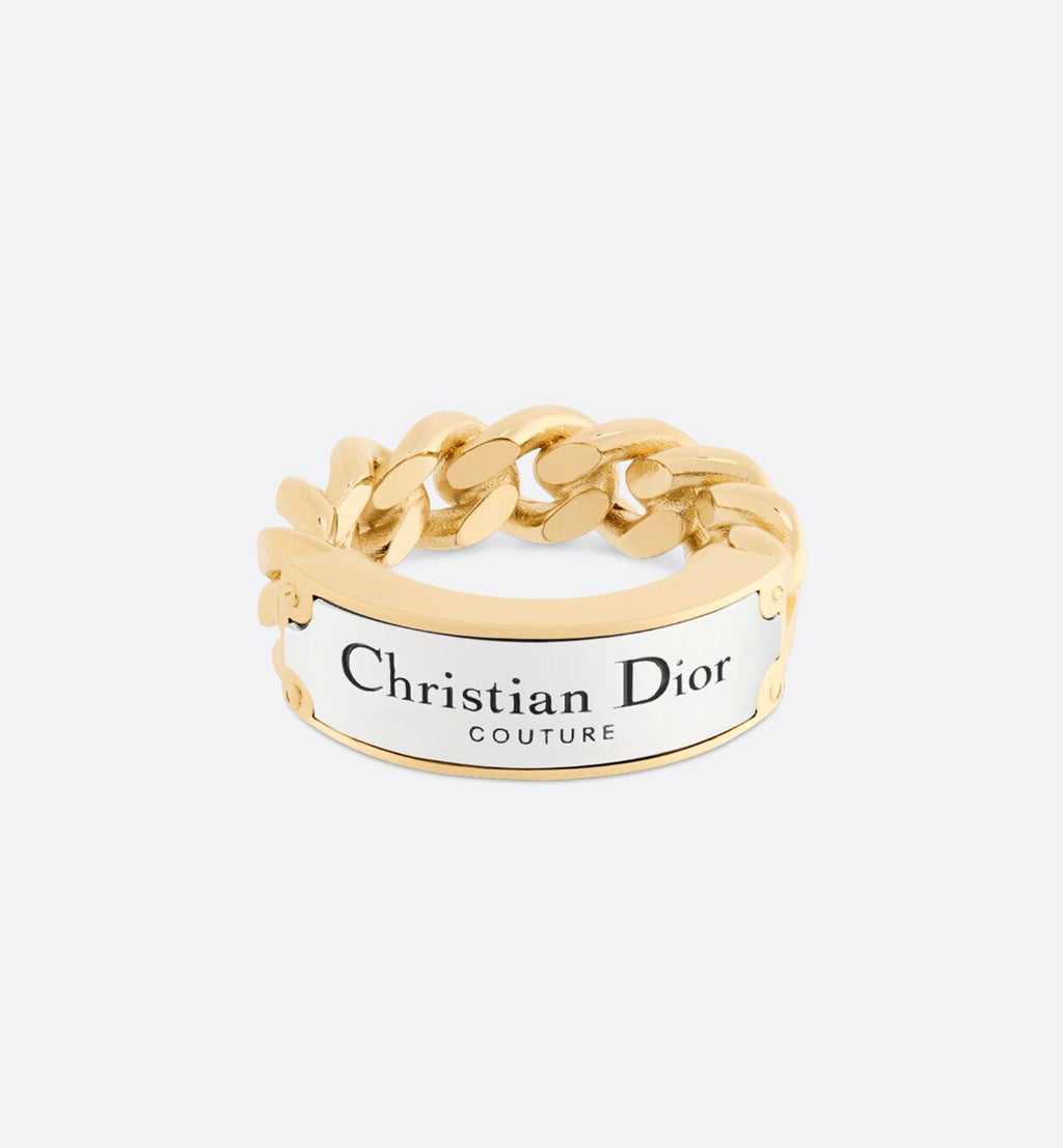 Dior Couture Chain Link Ring - 18K Yellow Gold