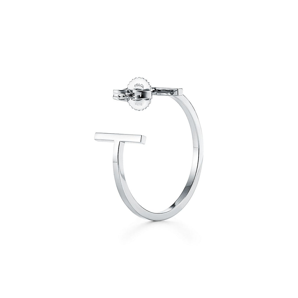 Tiffany Hoop Earrings - 18K White Gold