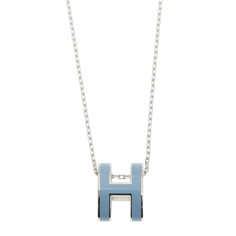 Hermes Mini Pop Blue Necklace