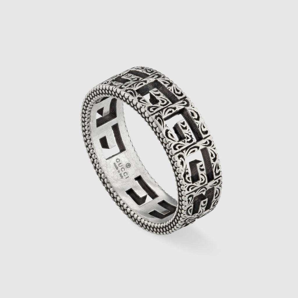 Gucci Double G Square G 5mm Ring
