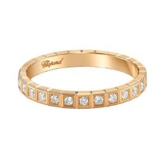 Ice Cube Moissanite Ring - 18K Rose Gold
