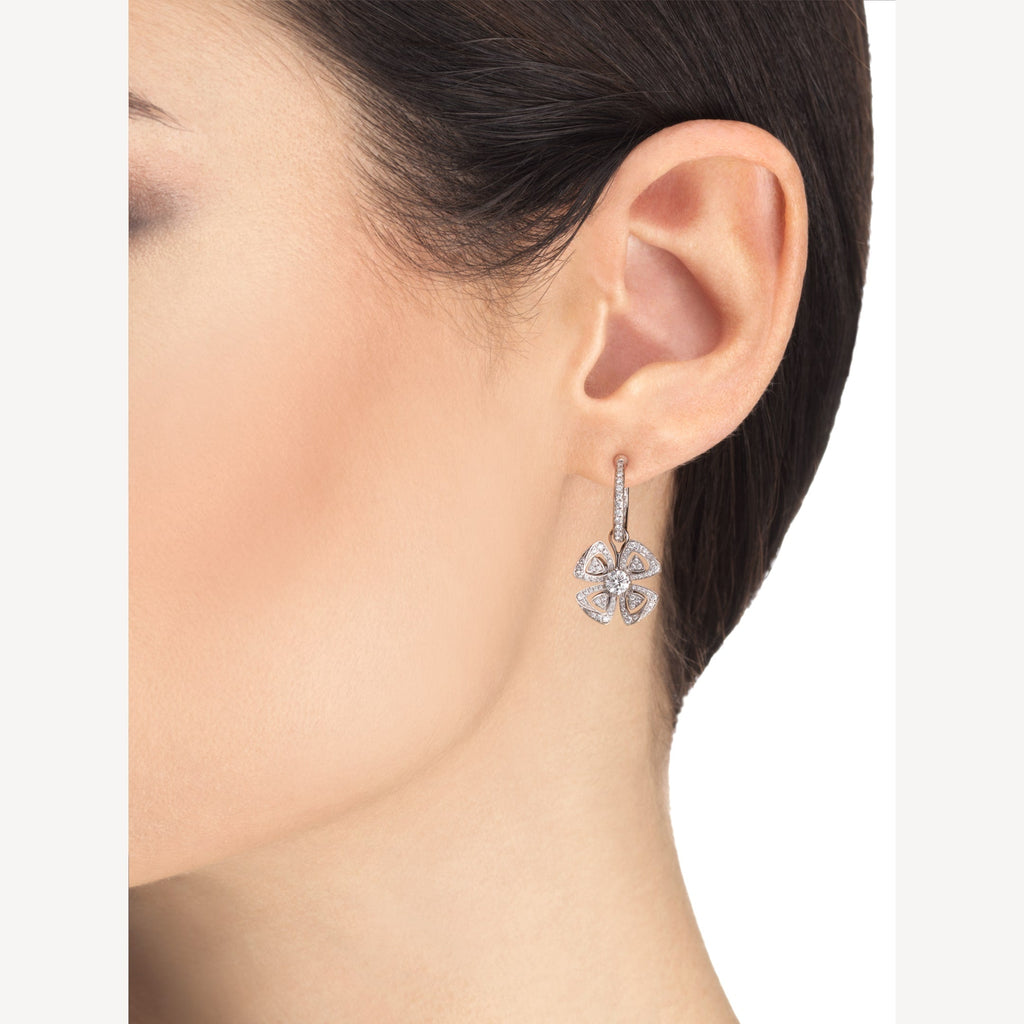 Bvlgari Fiorever Earrings - 18K White Gold