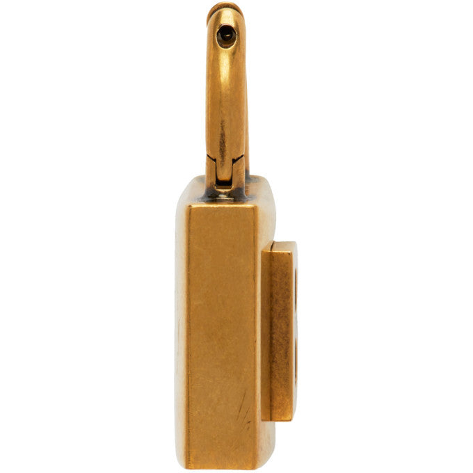 Balenciaga Gold Small Lock Earrings - 18K Gold