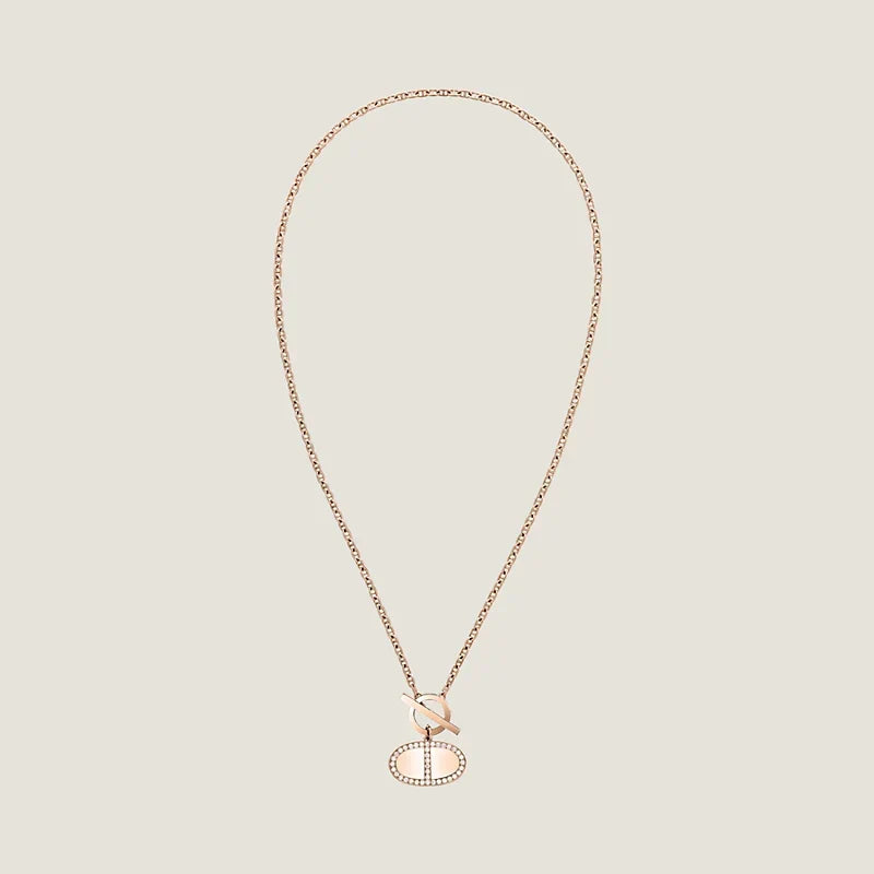 Hermes Chaine D'ancre Contour Pendant Necklace