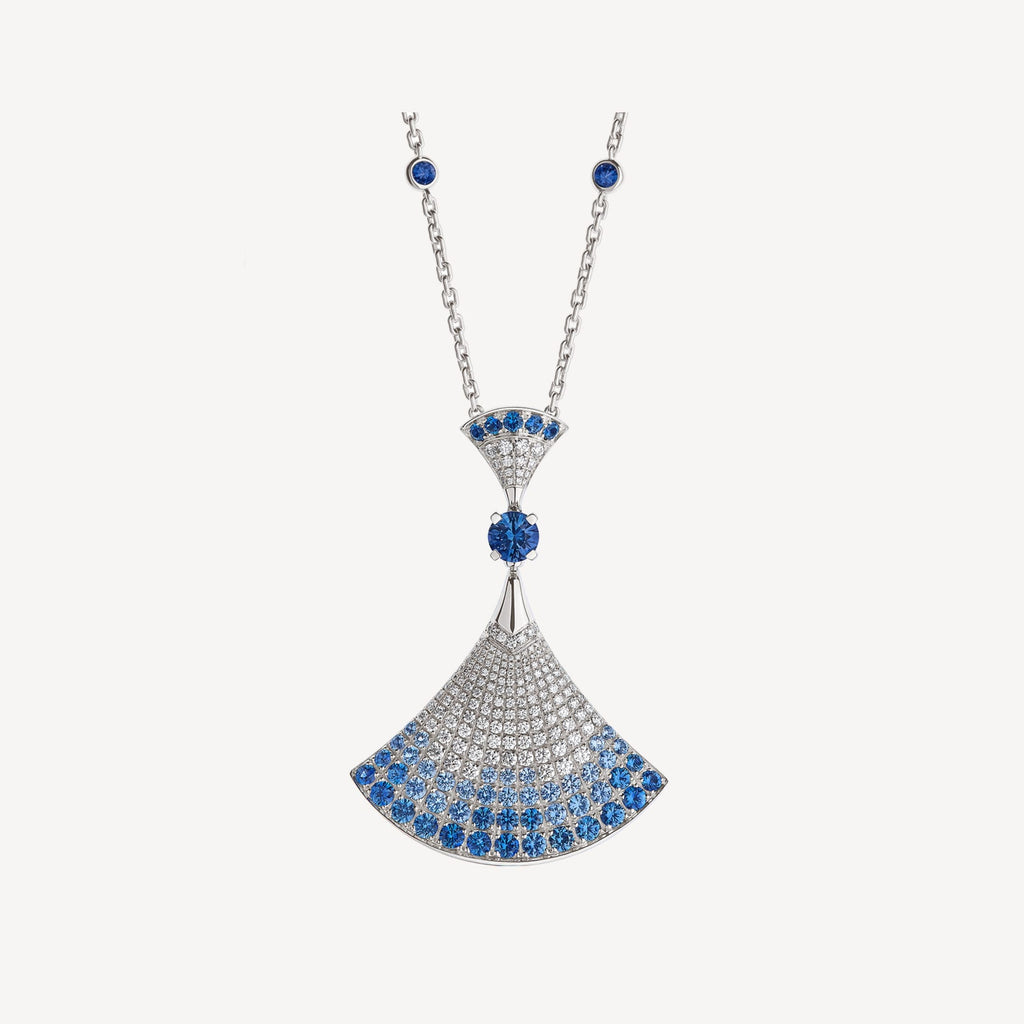 Bvlgari DIVAS' DREAM Blue Moissanite Necklace - 18K Gold