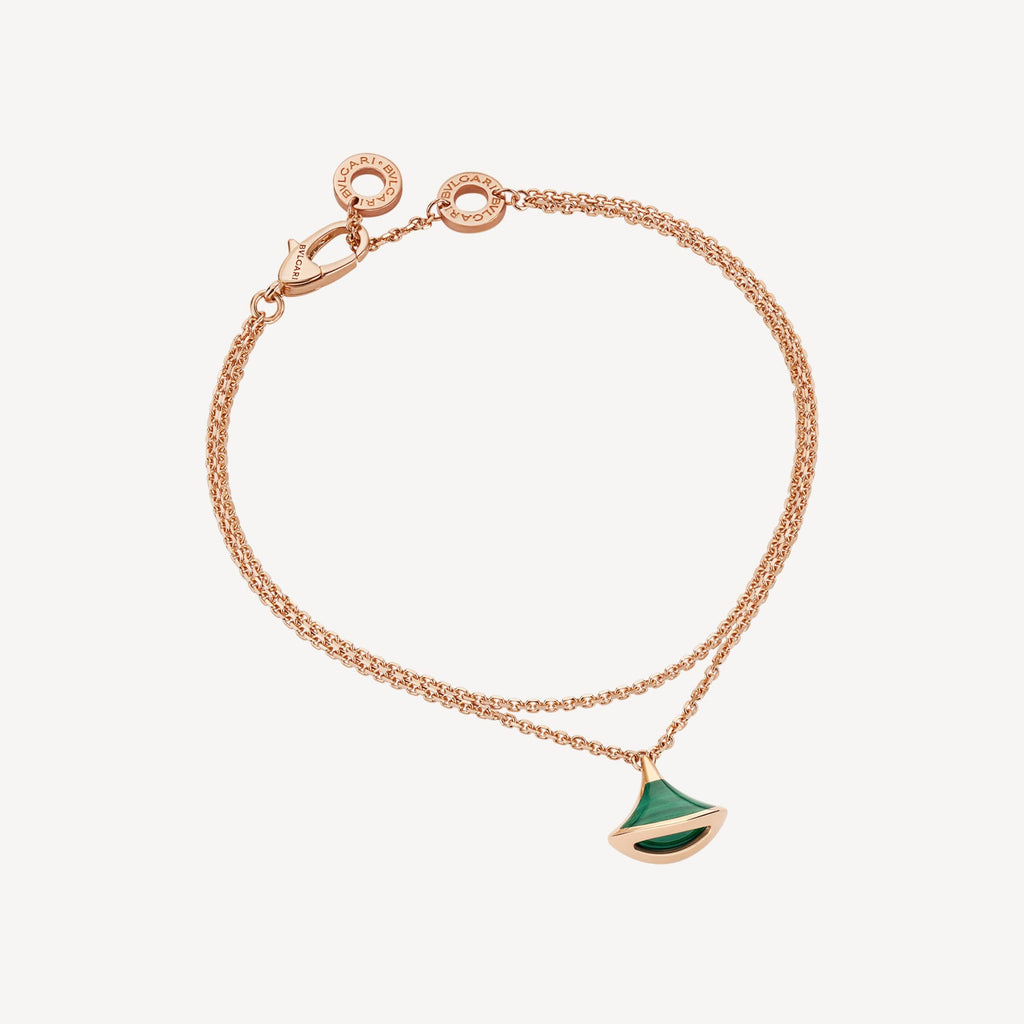 DIVAS' DREAM Malachite Bracelet - 18K Rose Gold