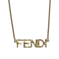 Fendi Script Necklace - 18K Gold
