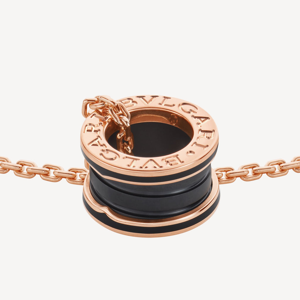 B.zero1 Black Ceramic Necklace - 18K Gold