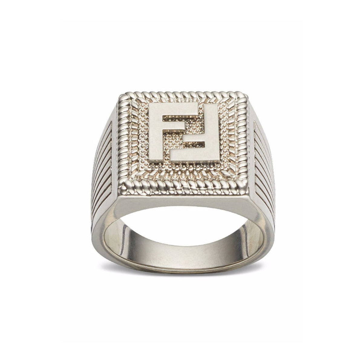 FF Guillochet Ring - 18K Gold