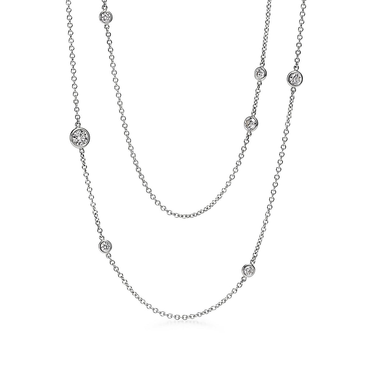Tiffany Elsa Peretti Diamonds By The Yard Necklace