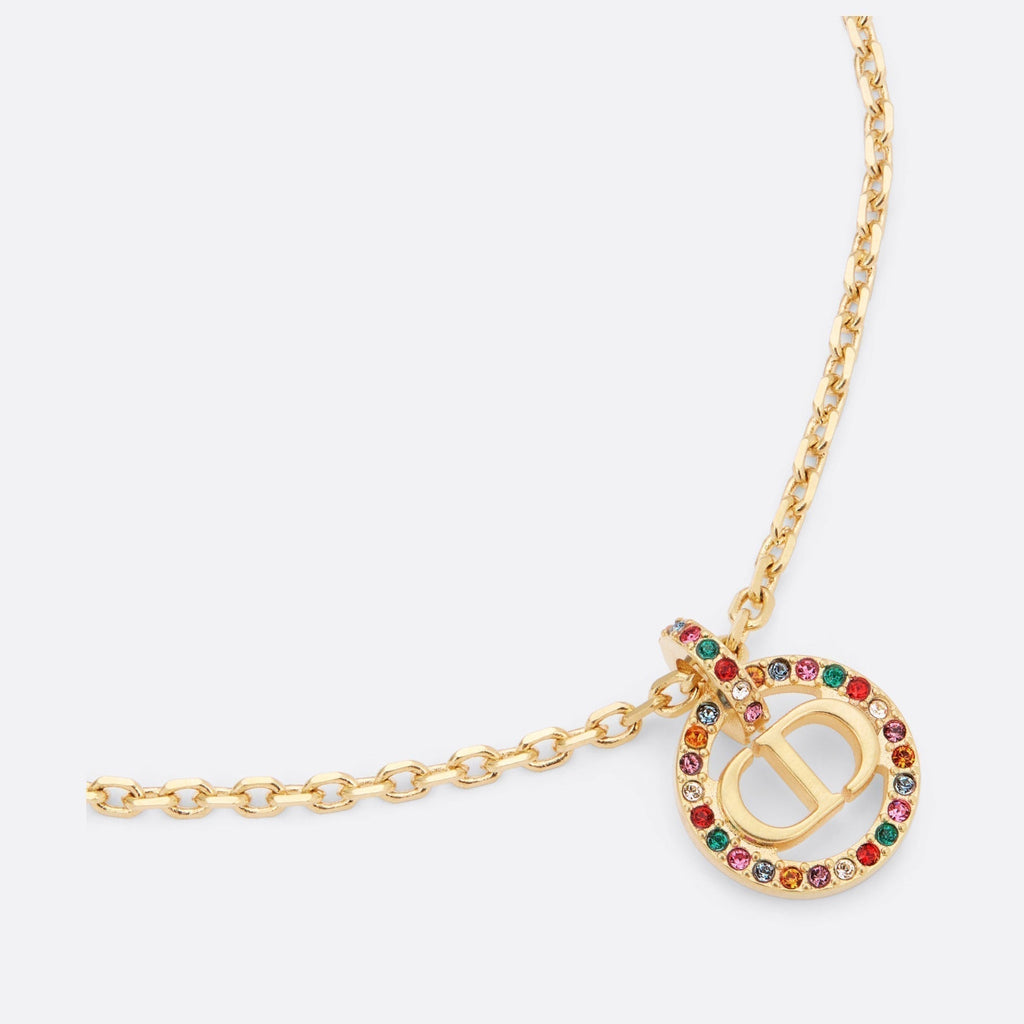 Dior Petit CD Multicolor Crystal Necklace