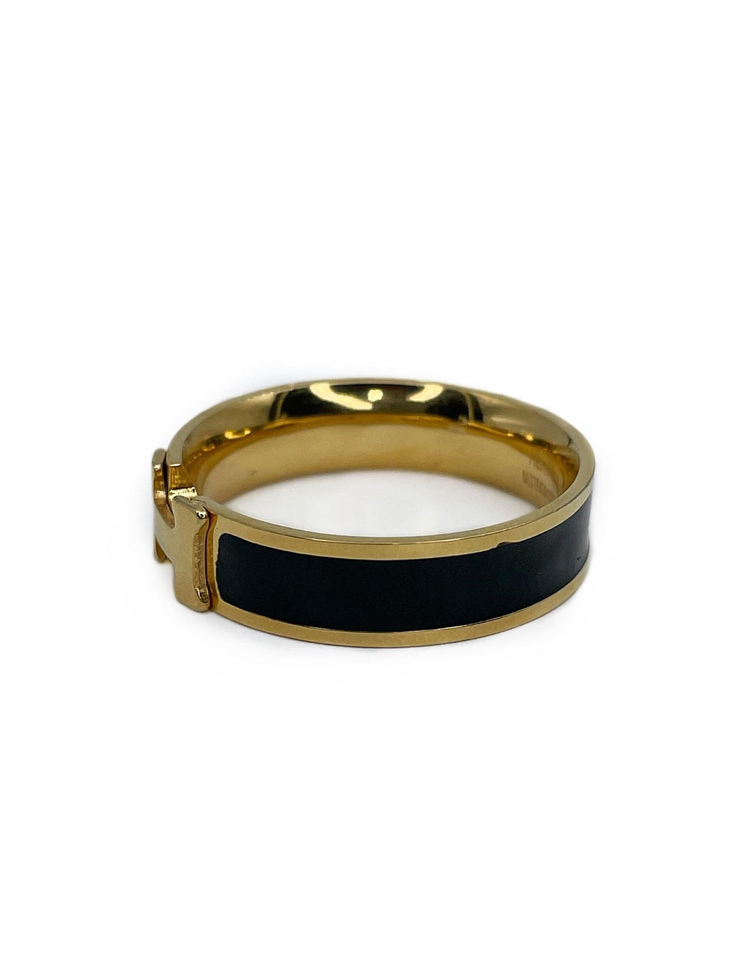 Hermes Vintage Clic H Ring - 18K Yellow Gold
