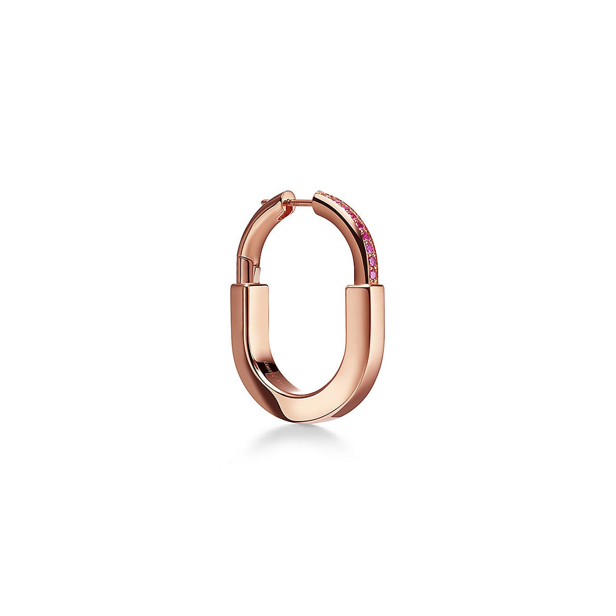 Tiffany Lock Rose Edition Medium Earrings - 18K Rose Gold