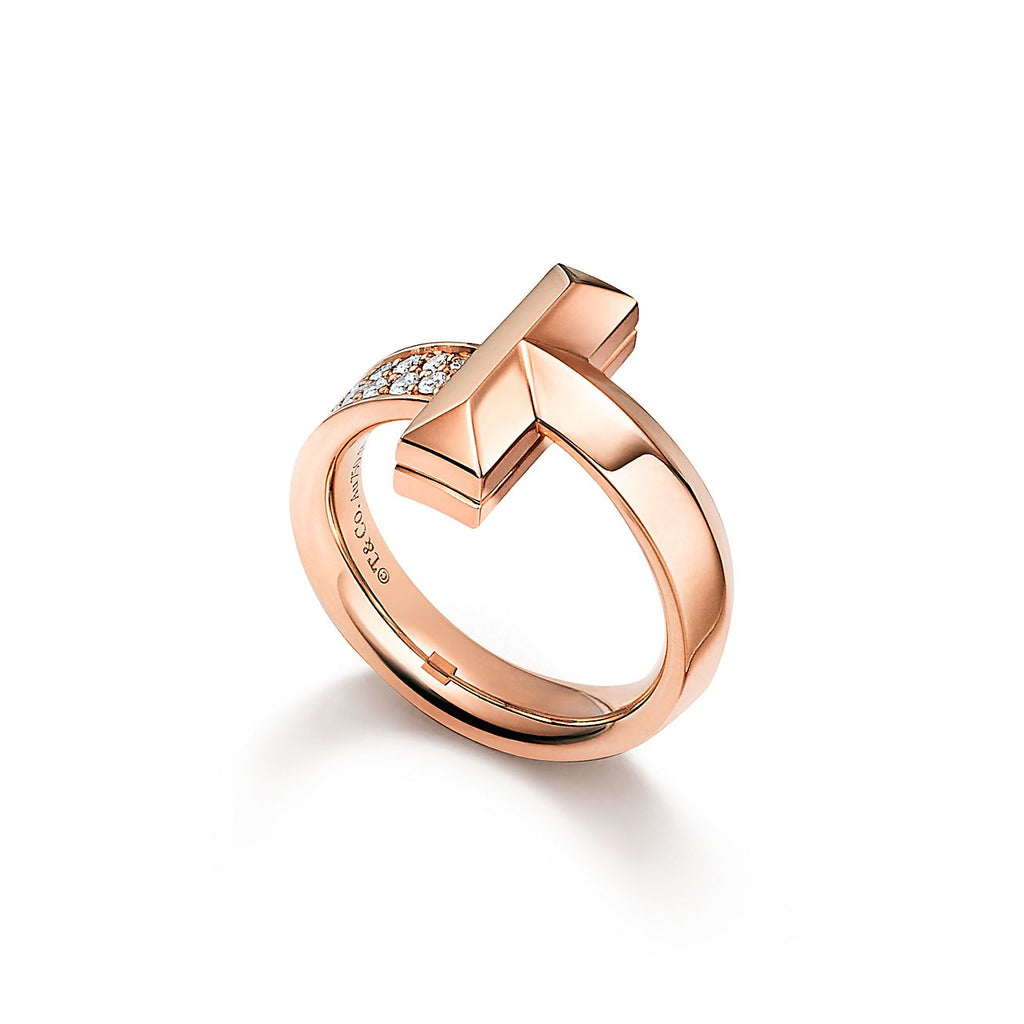Tiffany T1 Moissanite Ring - 4.5 mm Width - 18K Gold