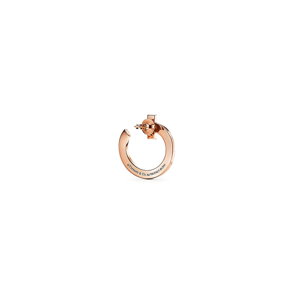 Tiffany T1 Open Hoop Earrings - 18K Rose Gold