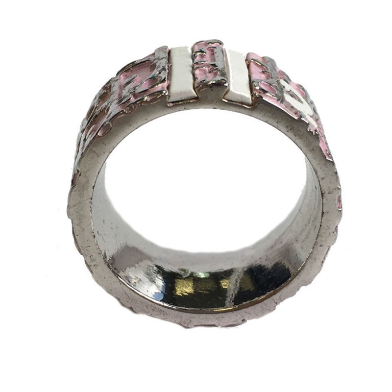 Dior Monogram Enamel Ring - 18K White Gold
