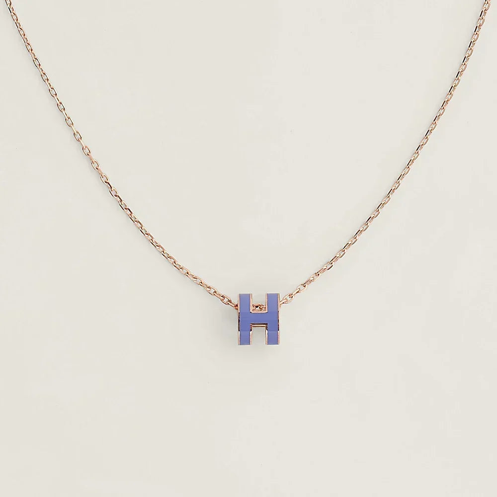 Hermes Mini Pop Purple Necklace