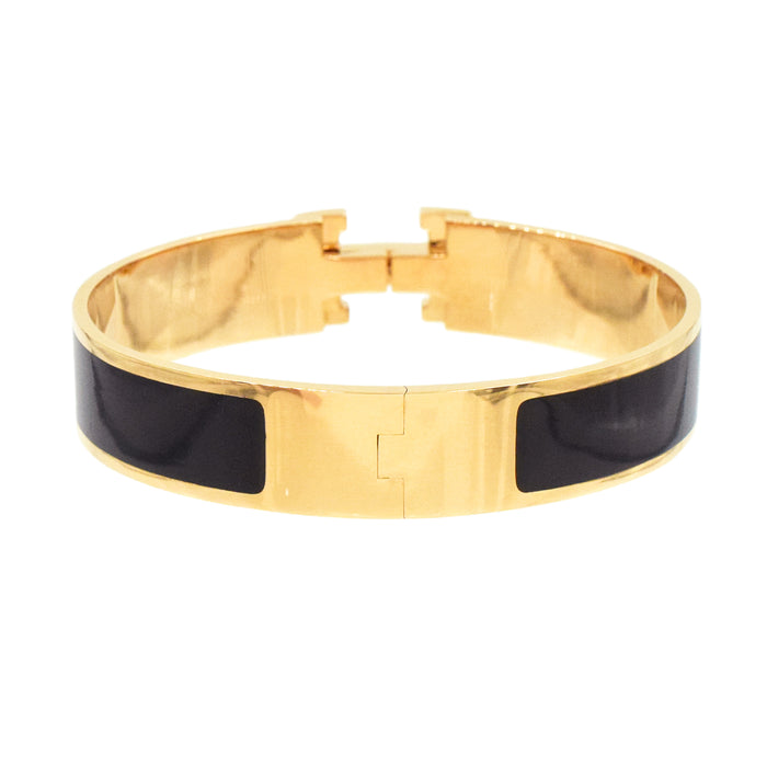 Hermes Clic H Moissanite Bracelet