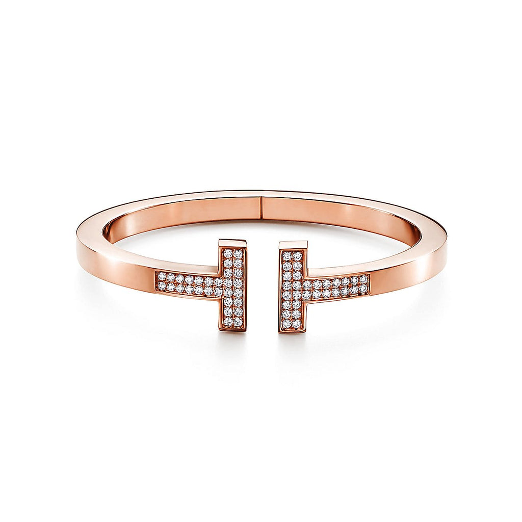 Tiffany Moissanite Square Bracelet - 18K Rose Gold
