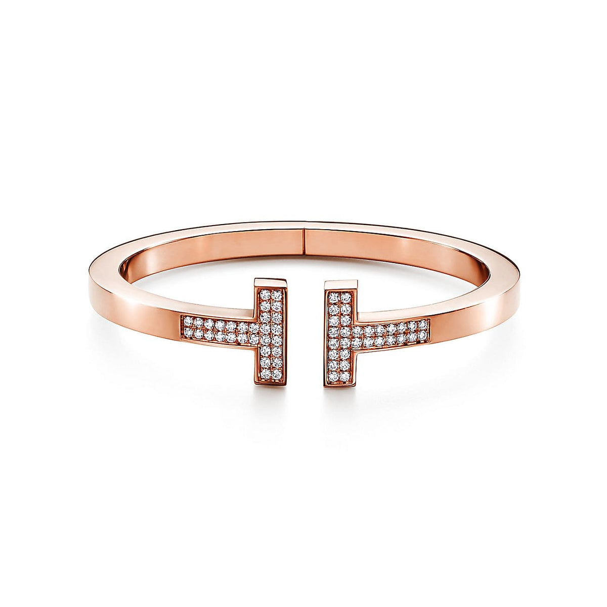 Tiffany Moissanite Square Bracelet - 18K Rose Gold
