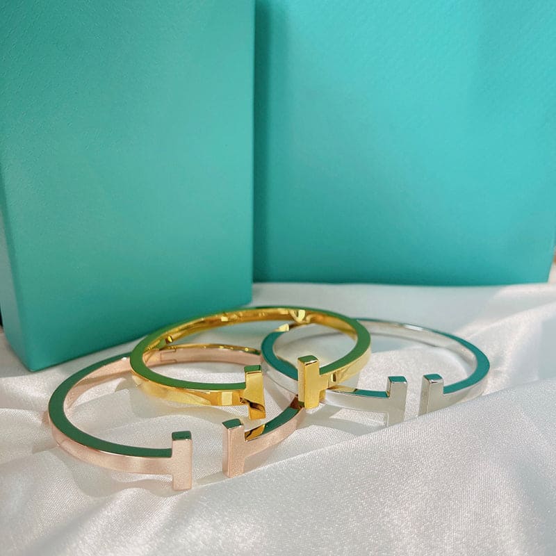 Tiffany Square Bracelet - 18K Yellow Gold