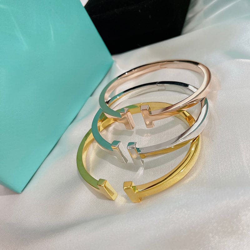 Tiffany Square Bracelet - 18K Rose Gold