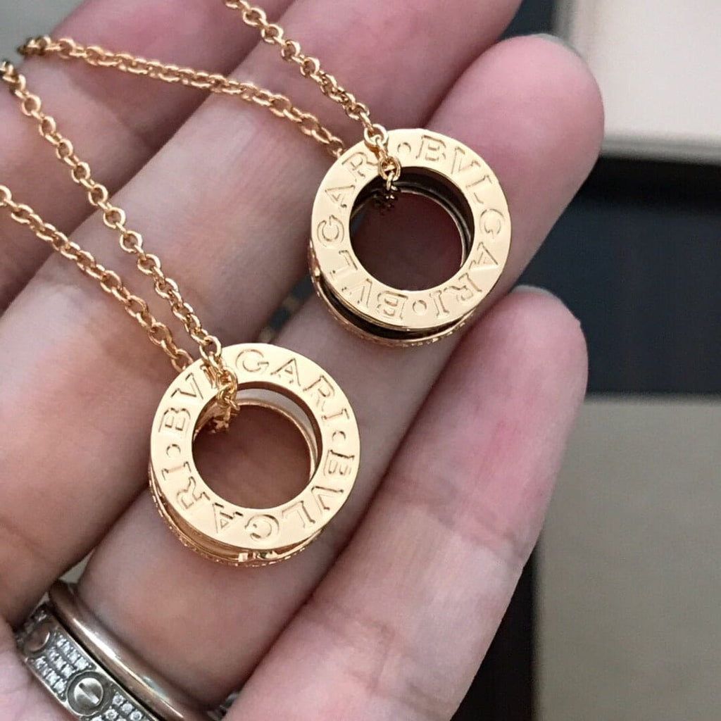 B.zero1 Edge Moissanite Necklace - 18K Gold