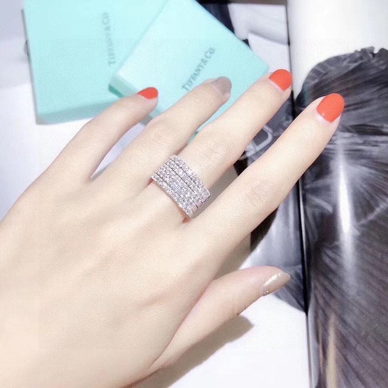 Tiffany Soleste Full Eternity Ring - 18K White Gold