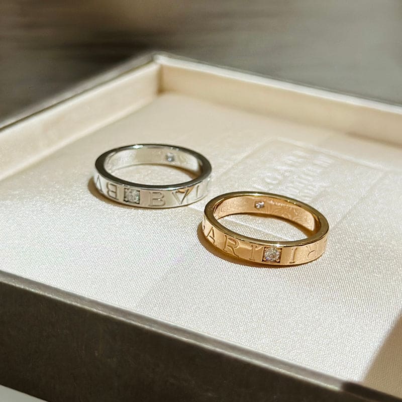 Bvlgari Diamond Ring - 18K Yellow Gold