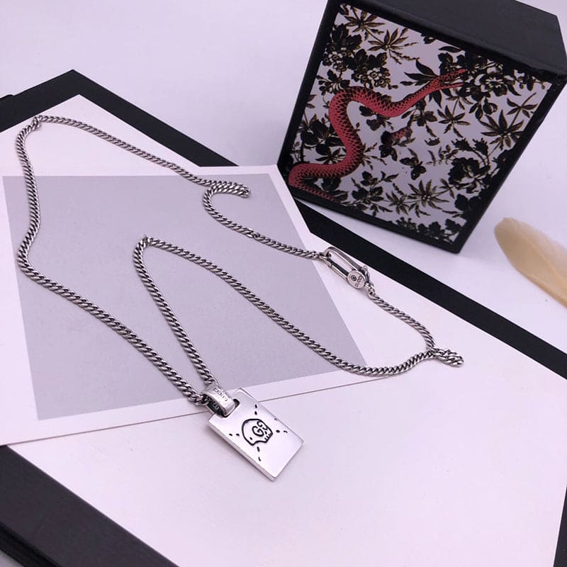 Gucci Double G Ghost Pendant Necklace