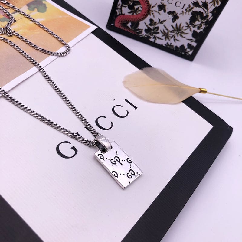 Gucci Double G Ghost Pendant Necklace