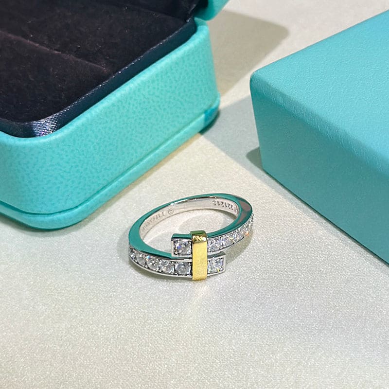 Tiffany Edge Bypass Ring - 18K White Gold
