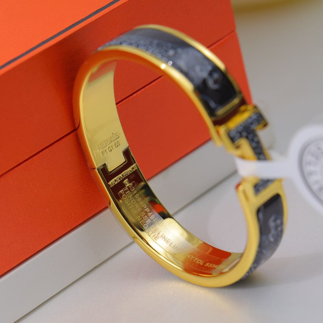 Hermes Guepards Clic Clac Bracelet