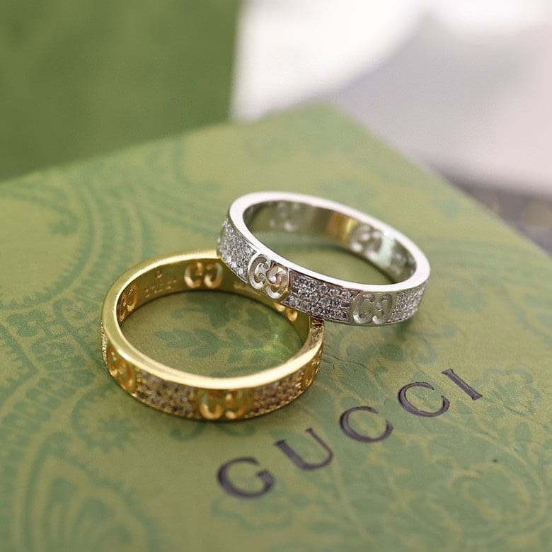 Gucci Double G Icon Full Diamond Ring - 18K Gold