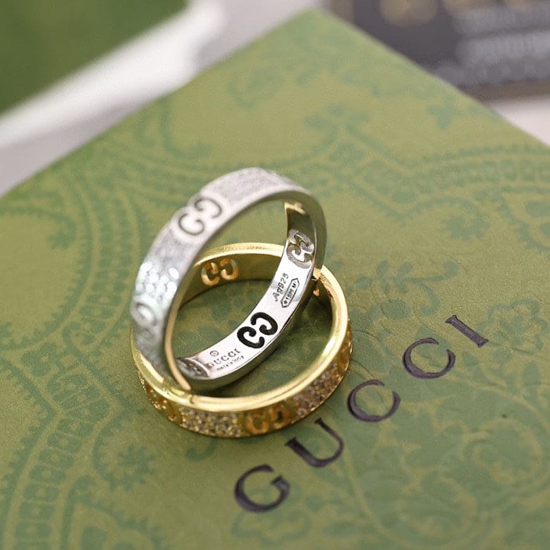 Gucci Double G Icon Full Diamond Ring - 18K Gold