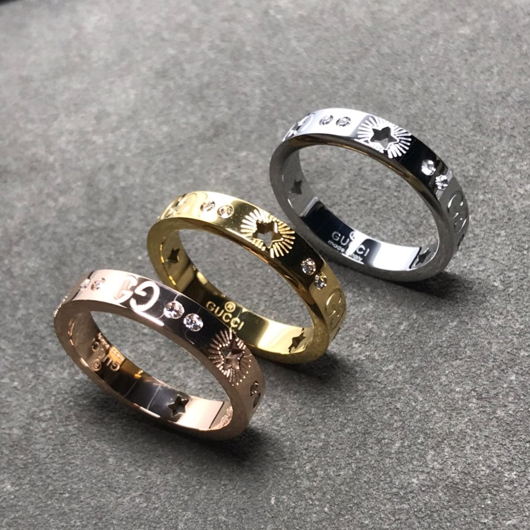 Gucci Double G Icon Diamond Ring - 18K Gold