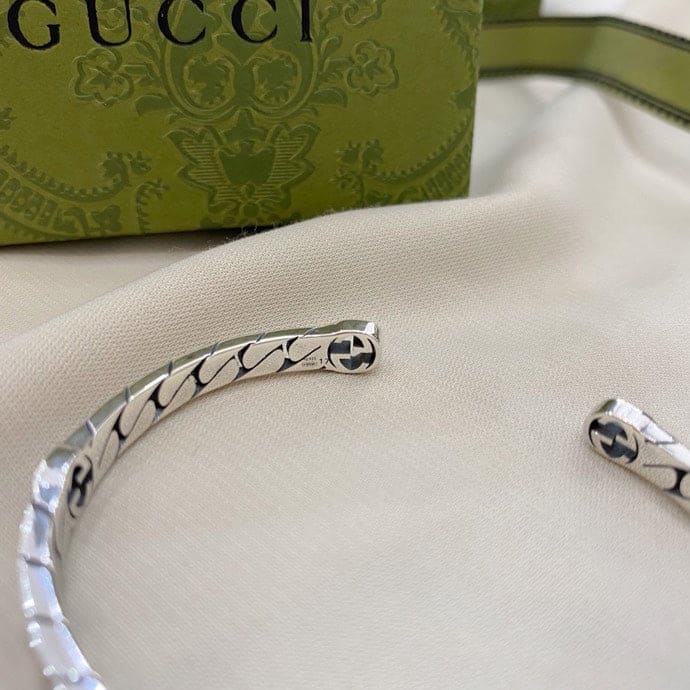 Gucci Double G Interlocking G Cuff Bracelet