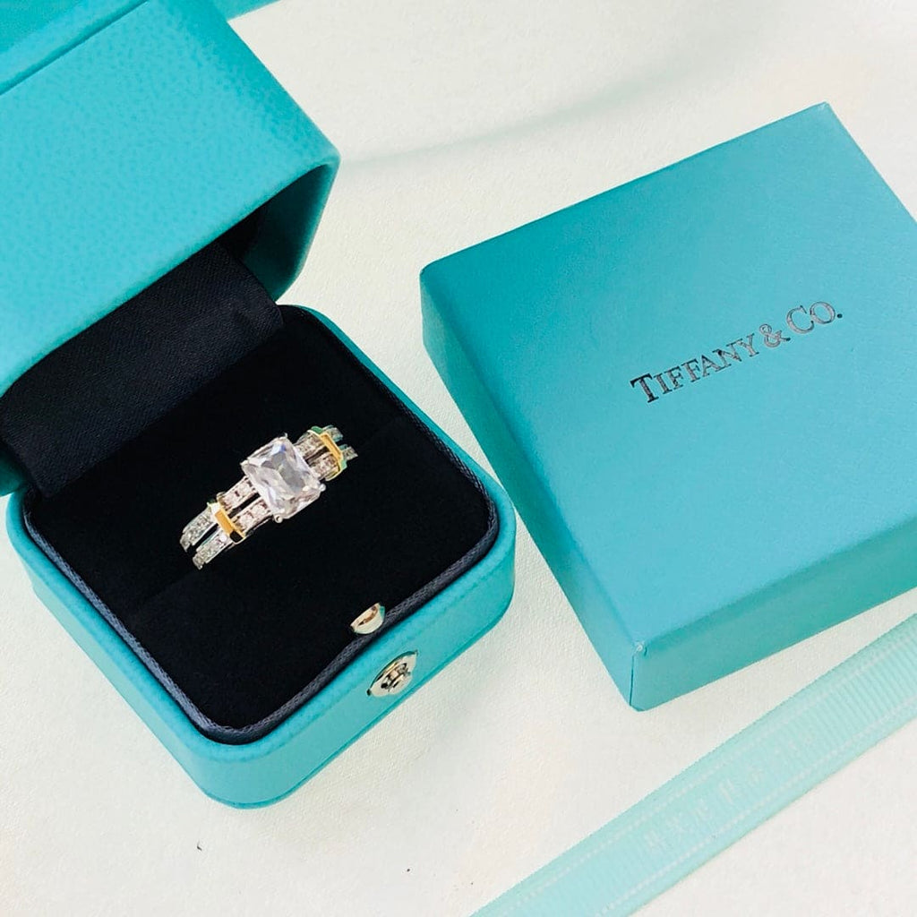Tiffany Moissanite Ring - 18K Gold